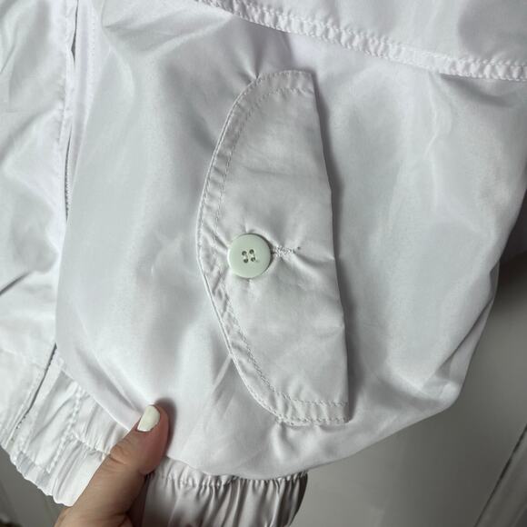 Vintage 90s Bermuda Sports White Windbreaker Jacket Size Unisex Small Nautical - Picture 5 of 12